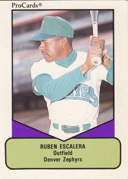 1990 ProCards AAA #662 Ruben Escalera Front