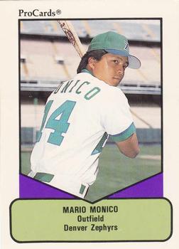 1990 ProCards AAA #663 Mario Monico Front