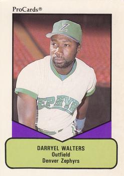 1990 ProCards AAA #665 Darryel Walters Front