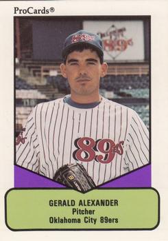 1990 ProCards AAA #668 Gerald Alexander Front