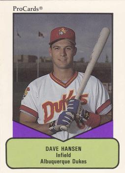 1990 ProCards AAA #71 Dave Hansen Front