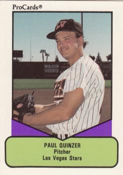 1990 ProCards AAA #9 Paul Quinzer Front