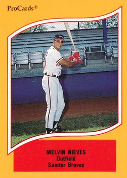1990 ProCards A and AA #105 Melvin Nieves Front