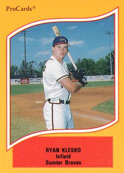 1990 ProCards A and AA #106 Ryan Klesko Front