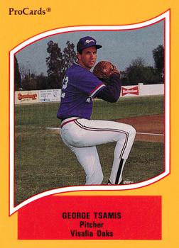 1990 ProCards A and AA #143 George Tsamis Front