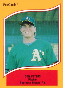 1990 ProCards A and AA #161 Don Peters Front