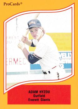 1990 ProCards A and AA #169 Adam Hyzdu Front