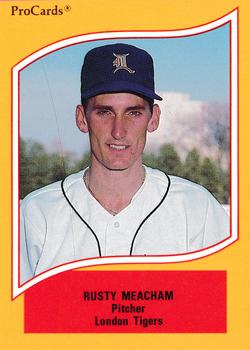 1990 ProCards A and AA #17 Rusty Meacham Front