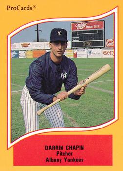 1990 ProCards A and AA #19 Darrin Chapin Front