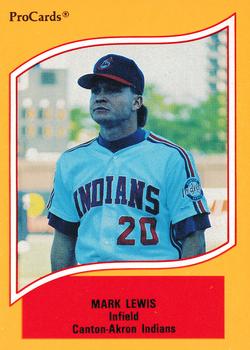 1990 ProCards A and AA #27 Mark Lewis Front
