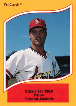 1990 ProCards A and AA #77 Dennis Fletcher Front