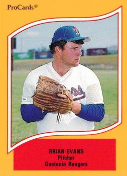 1990 ProCards A and AA #81 Brian Evans Front
