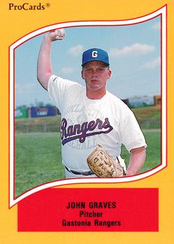 1990 ProCards A and AA #82 John Graves Front