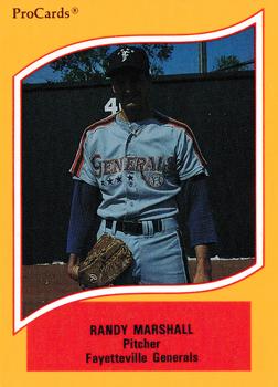 1990 ProCards A and AA #83 Randy Marshall Front