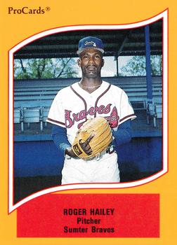 1990 ProCards A and AA #93 Roger Hailey Front