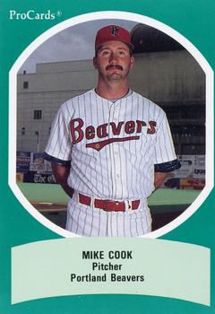 1990 ProCards Triple A All-Stars #AAA21 Mike Cook Front