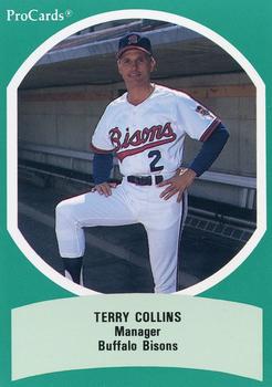 1990 ProCards Triple A All-Stars #AAA36 Terry Collins Front