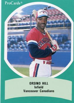 1990 ProCards Triple A All-Stars #AAA41 Orsino Hill Front