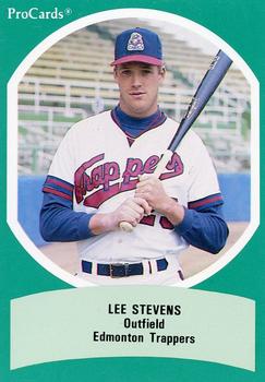1990 ProCards Triple A All-Stars #AAA42 Lee Stevens Front