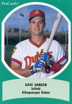 1990 ProCards Triple A All-Stars #AAA45 Dave Hansen Front