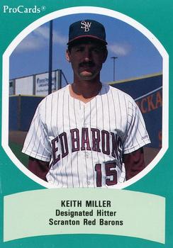 1990 ProCards Triple A All-Stars #AAA7 Keith Miller Front