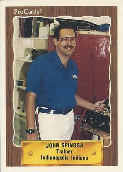 1990 ProCards #NNO John Spinosa Front