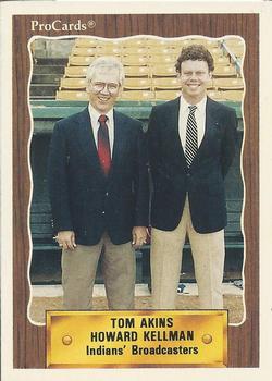 1990 ProCards #NNO Tom Akins / Howard Kellman Front