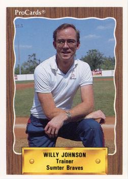 1990 ProCards #NNO Willy Johnson Front
