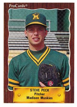 1990 ProCards #2269 Steve Peck Front