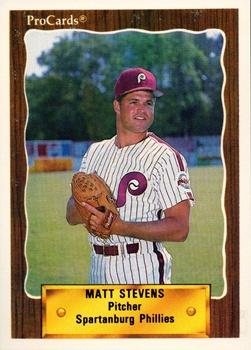 1990 ProCards #2489 Matt Stevens Front
