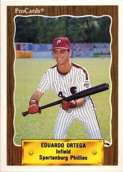 1990 ProCards #2499 Eduardo Ortega Front
