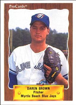 1990 ProCards #2770 Daren Brown Front