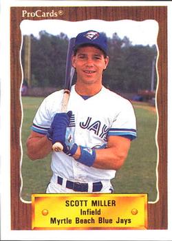 1990 ProCards #2784 Scott Miller Front
