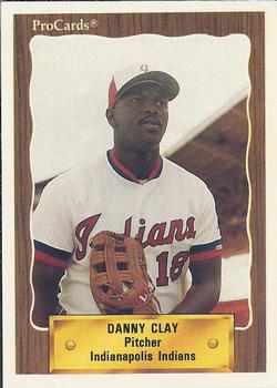 1990 ProCards #284 Danny Clay Front