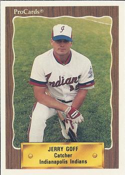 1990 ProCards #291 Jerry Goff Front