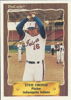 1990 ProCards #292 Steve Fireovid Front