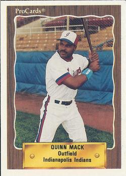 1990 ProCards #299 Quinn Mack Front