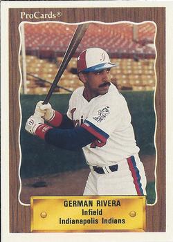 1990 ProCards #305 German Rivera Front