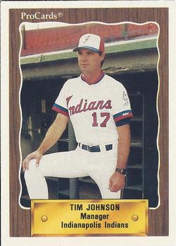 1990 ProCards #307 Tim Johnson Front