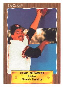 1990 ProCards #8 Randy McCament Front