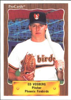1990 ProCards #11 Ed Vosberg Front