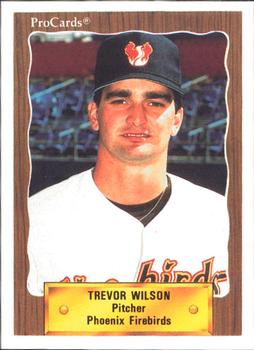 1990 ProCards #12 Trevor Wilson Front