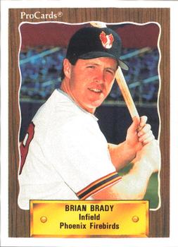 1990 ProCards #16 Brian Brady Front