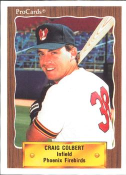 1990 ProCards #18 Craig Colbert Front
