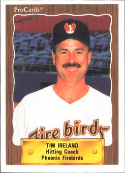 1990 ProCards #28 Tim Ireland Front