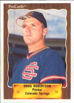 1990 ProCards #32 Doug Robertson Front