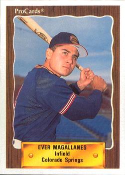 1990 ProCards #42 Ever Magallanes Front