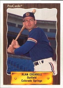 1990 ProCards #49 Alan Cockrell Front