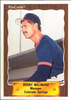 1990 ProCards #54 Bobby Molinaro Front