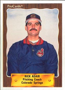 1990 ProCards #56 Rick Adair Front